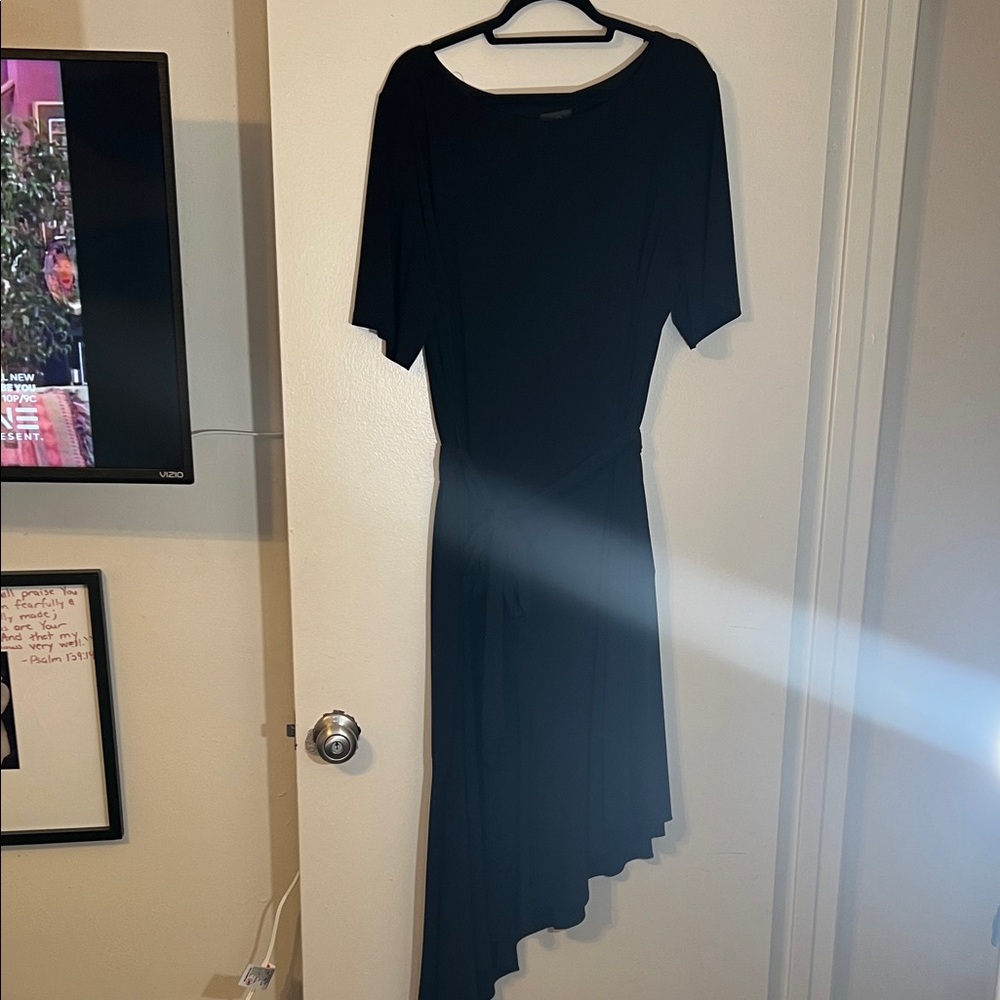 Adrianna Papell Black Asymmetrical Dress